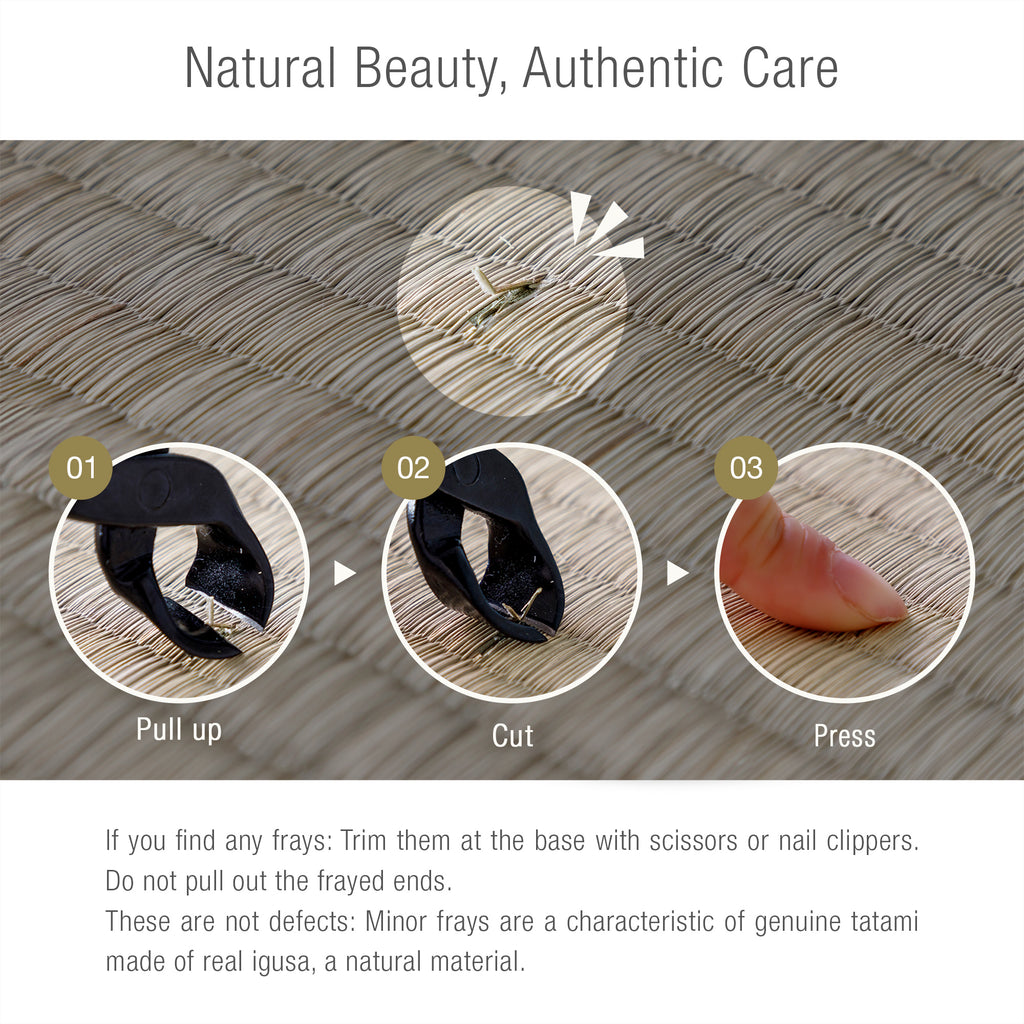 instruction care for the minim tatami mat
