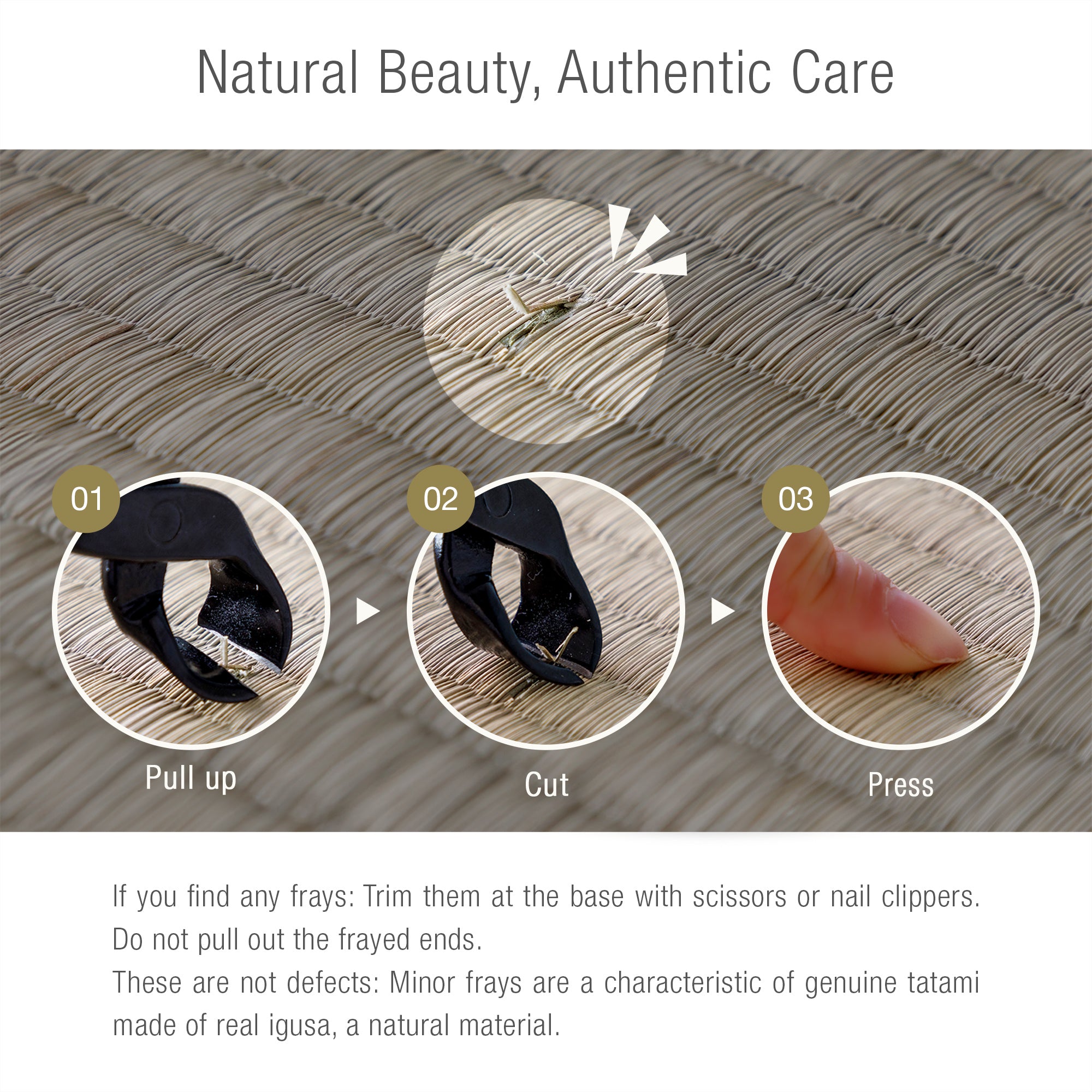 instruction care for the minim tatami mat