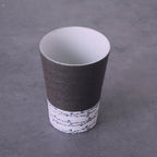 Tasse à Thé Japonaise en Céramique 310 ml – Yunomi Noir & Blanc