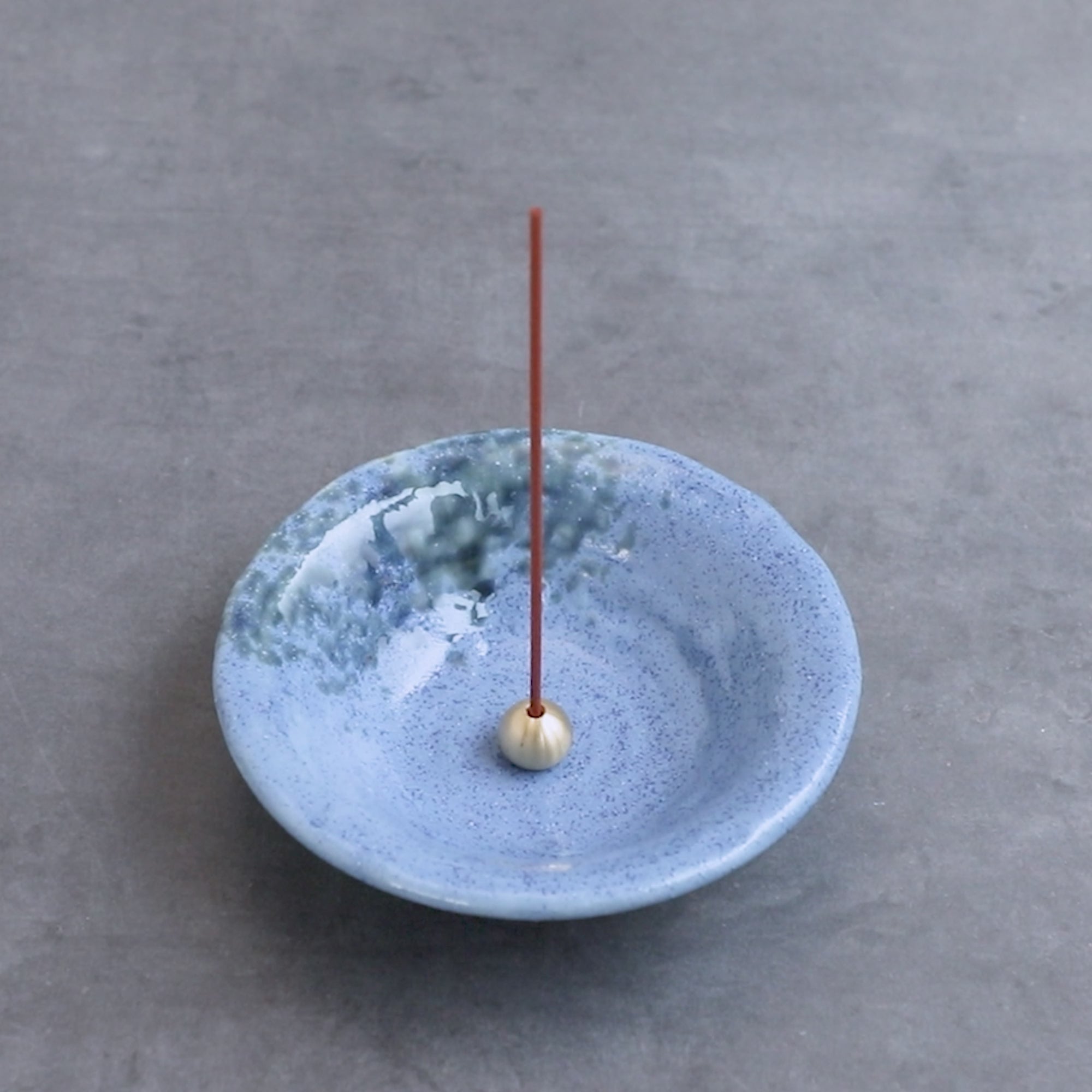 Tradtional Blue Ceramic Insence Holder Made In Japan – Asayu Japan