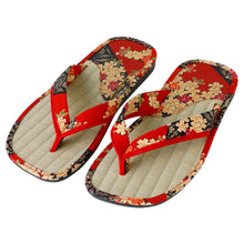 Cargar imagen en el visor de la galería, Traditional Japanese Sandals Tatami Setta Zori, Made in Japan - Red
