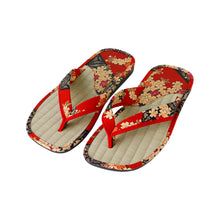 Cargar imagen en el visor de la galería, Traditional Japanese Sandals Tatami Setta Zori, Made in Japan - Red
