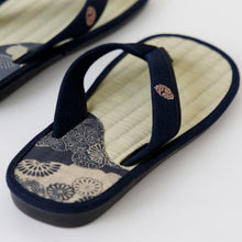 Cargar imagen en el visor de la galería, Traditional Japanese Sandals Tatami Setta Zori, Made in Japan - Blue
