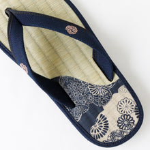 Cargar imagen en el visor de la galería, Traditional Japanese Sandals Tatami Setta Zori, Made in Japan - Blue
