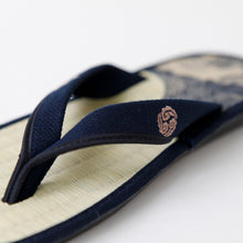 Cargar imagen en el visor de la galería, Traditional Japanese Sandals Tatami Setta Zori, Made in Japan - Blue
