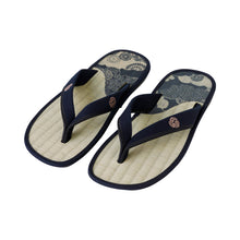 Lade das Bild in den Galerie-Viewer, Traditional Japanese Sandals Tatami Setta Zori, Made in Japan - Blue
