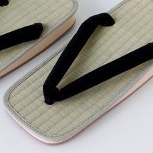 Charger l&#39;image dans la galerie, Traditional Japanese Sandals Tatami Setta Zori, Made in Japan - Black
