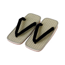 Charger l&#39;image dans la galerie, Traditional Japanese Sandals Tatami Setta Zori, Made in Japan - Black
