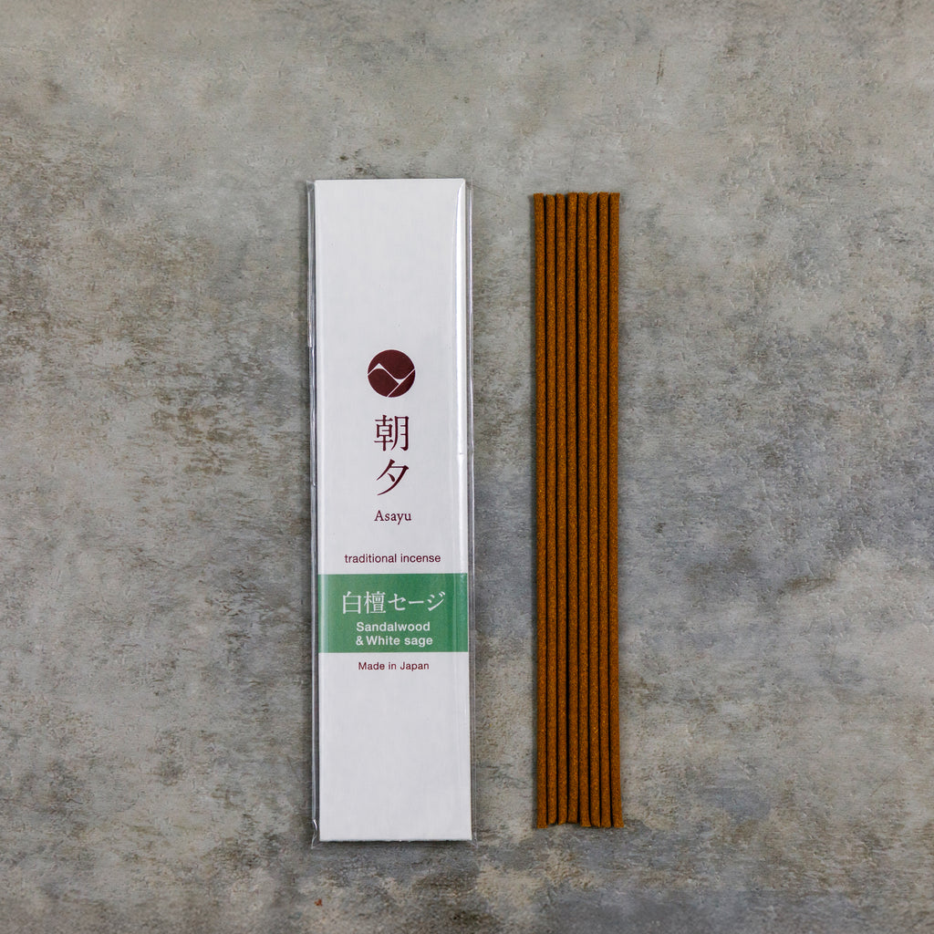 Sandalwood Incense Sticks Assortment, Set of 5: Sandalwood, Sandalwood & Rose, Sandalwood & White Sage, Sandalwood & Sakura, Sandalwood & Plum