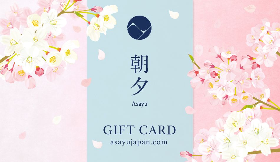 Flower themed Asayu Japan gift card