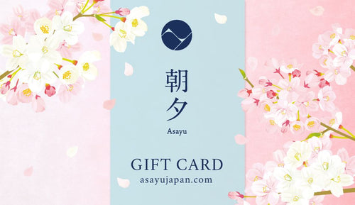 Flower themed Asayu Japan gift card