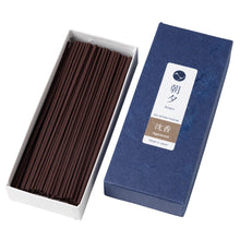 Load image into Gallery viewer, Agarwood Low Smoke Incense Sticks by Asayu Japan in an open box
