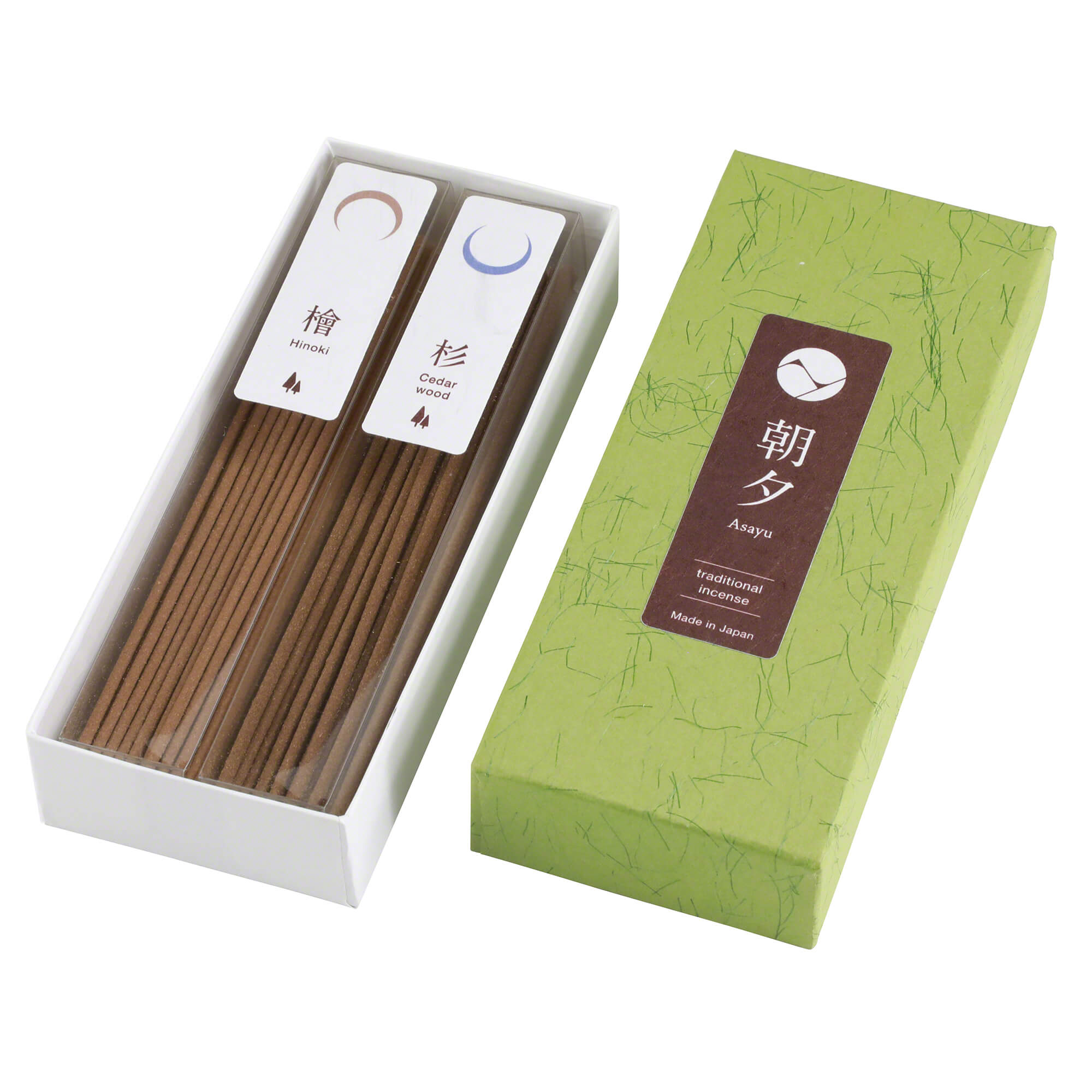 Bâtons d'Encens Traditionnels Senteur Forêt Cyprès Hinoki et Bois de Cèdre Japonais 40g