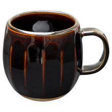 Load image into Gallery viewer, Asayu Japan Ceramic Coffee Mug in Chocolate Brown.
