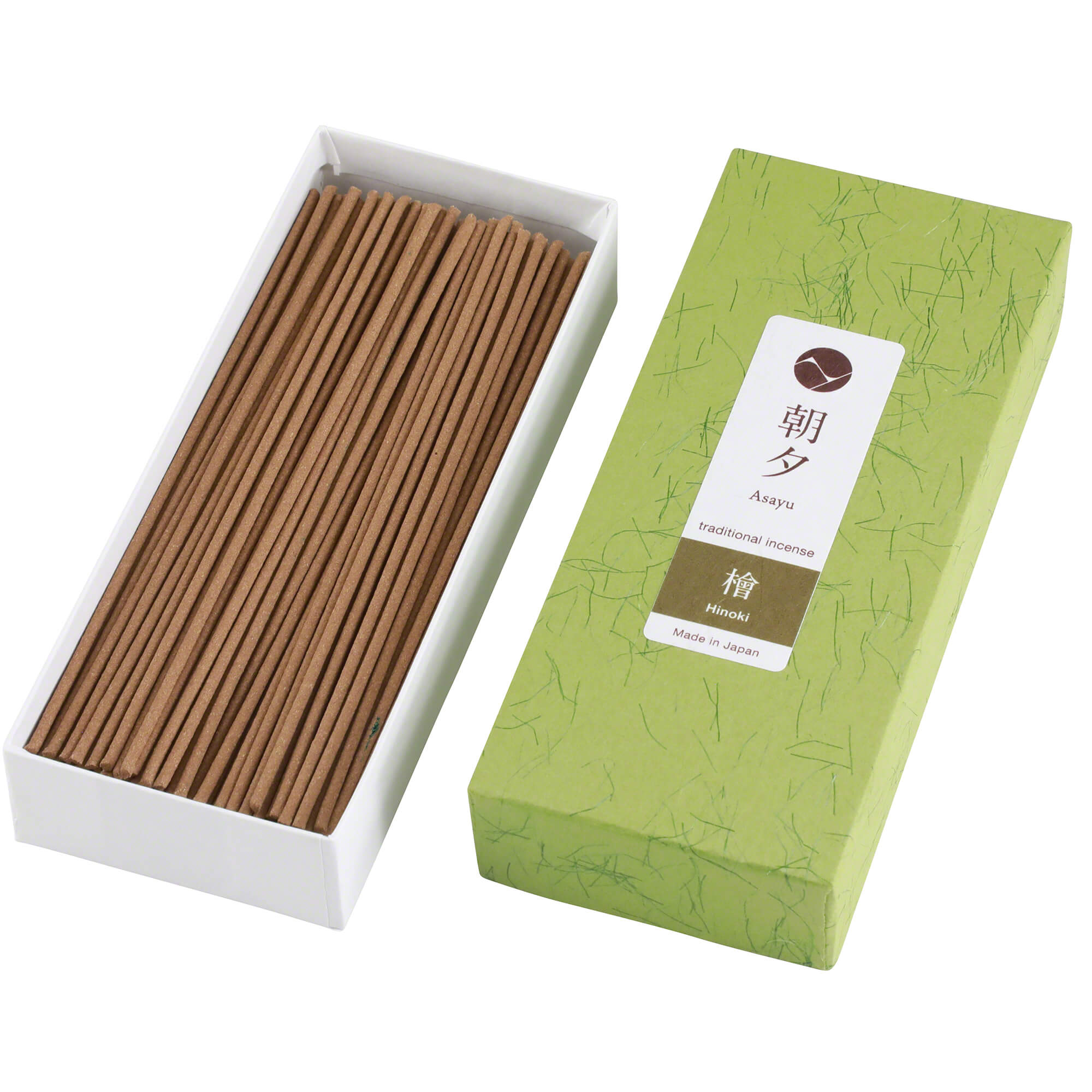 Hinoki Cypress Traditional Incense Sticks 100% Natural open box