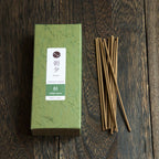 Box of Cedar Wood Traditional Smoke incense with sticks outside