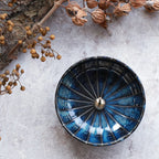 [ Free Shipping all over the US ]  100% Made in Japan Low Smoke Incense Gift Set [ Sandalwood Incense Sticks + Navy Blue Lotus Incense Holder ] || Low Smoke Japanese Incense Sticks || Incense holder and burner stand || Incense for Yoga and Meditation