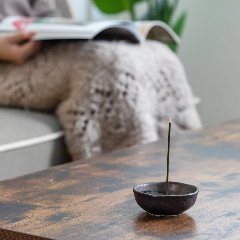 Small Mini Zen Incense Holder Stand stick cone ceramic porcelain handcraft adjustable angle detachable home decor round hole simple elegant yoga relax meditation minimalist