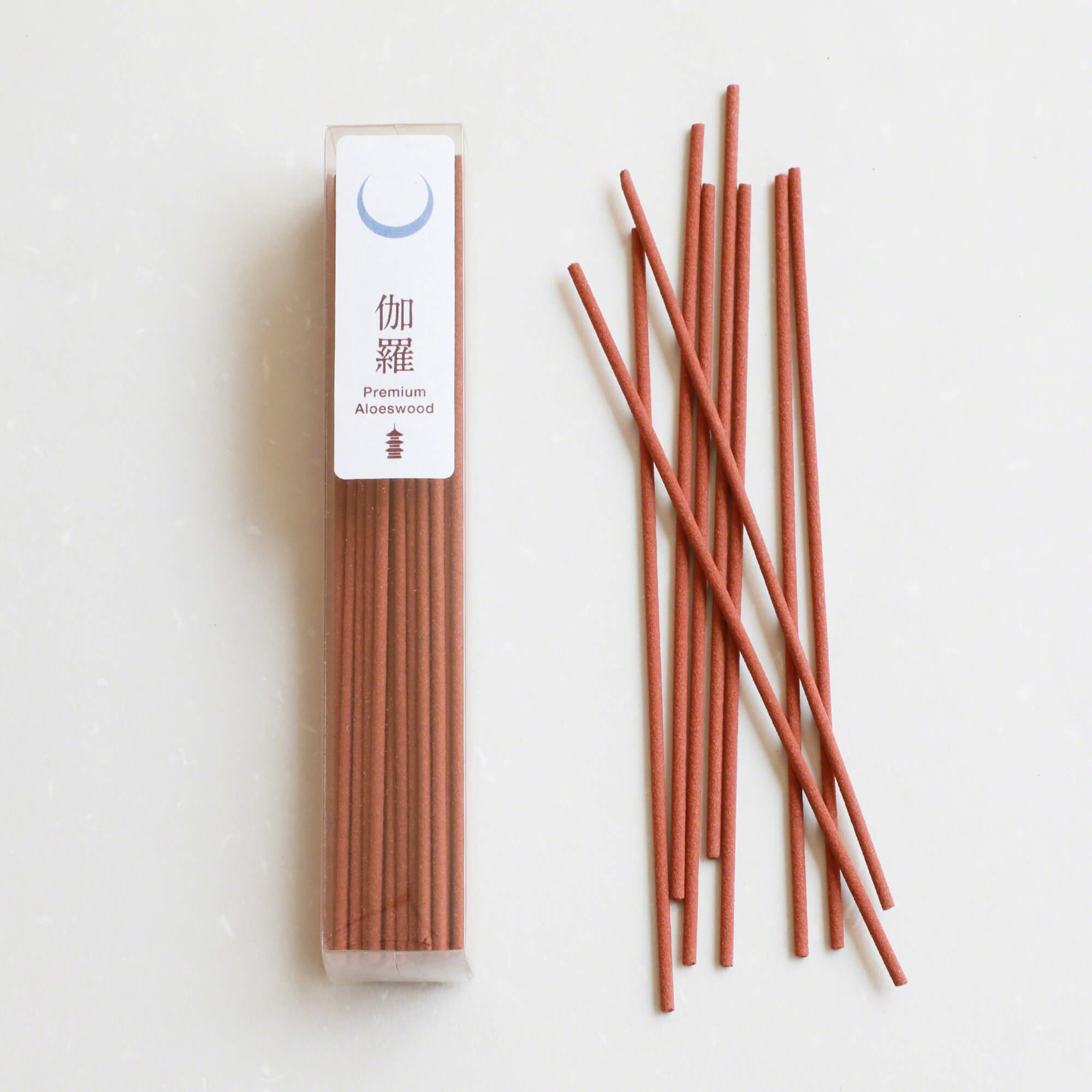 Ensemble d'encens de temple I [mélange bois de santal + prune et bois d'aloès premium] bâtons d'encens traditionnels 40g