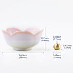 [ Free Shipping all over the continental US, CA, UK ] 100% Made in Japan Asayu Japan Cherry Blossom Pink Mini Sakura Incense Holder with Brass Incense Burner Stand for relaxation, meditation and yoga