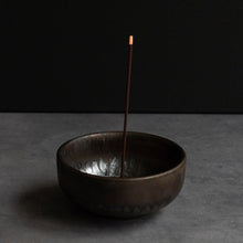 Load image into Gallery viewer, Agarwood incense stick burning in an incense holder
