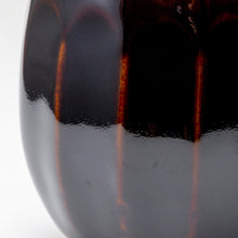 Lade das Bild in den Galerie-Viewer, Close-up of the glaze in the Asayu Japan Ceramic Coffee Mug in chocolate brown.
