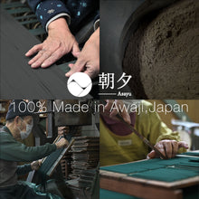 Load image into Gallery viewer, 4 steps of artisanal manufacturing process of Asayu Japan incense in Awaji island.
