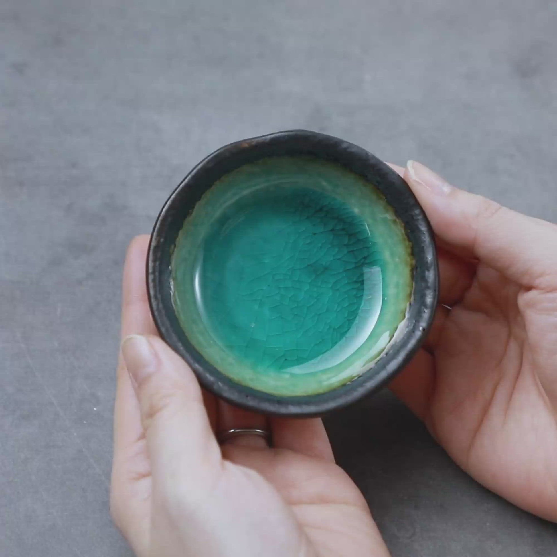 Small Nature Aquamarine Incense Holder