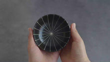 Charger et lire la vidéo dans la visionneuse de la Galerie, Video showing all sides of the Asayu Japan Matte Black Lotus Flower Ceramic Incense Holder
