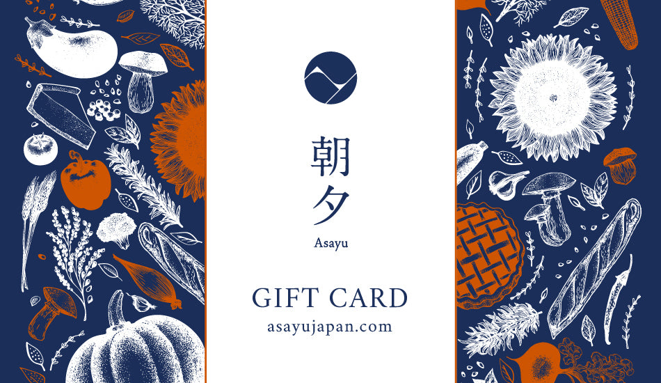 Thanksgiving themed Asayu Japan gift card