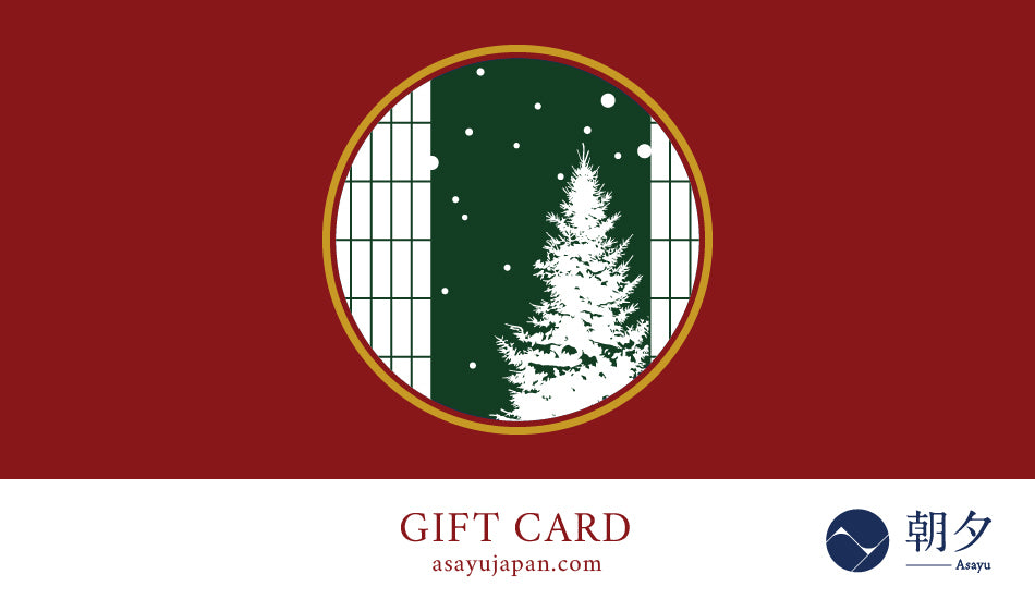Christmas themed Asayu Japan gift card