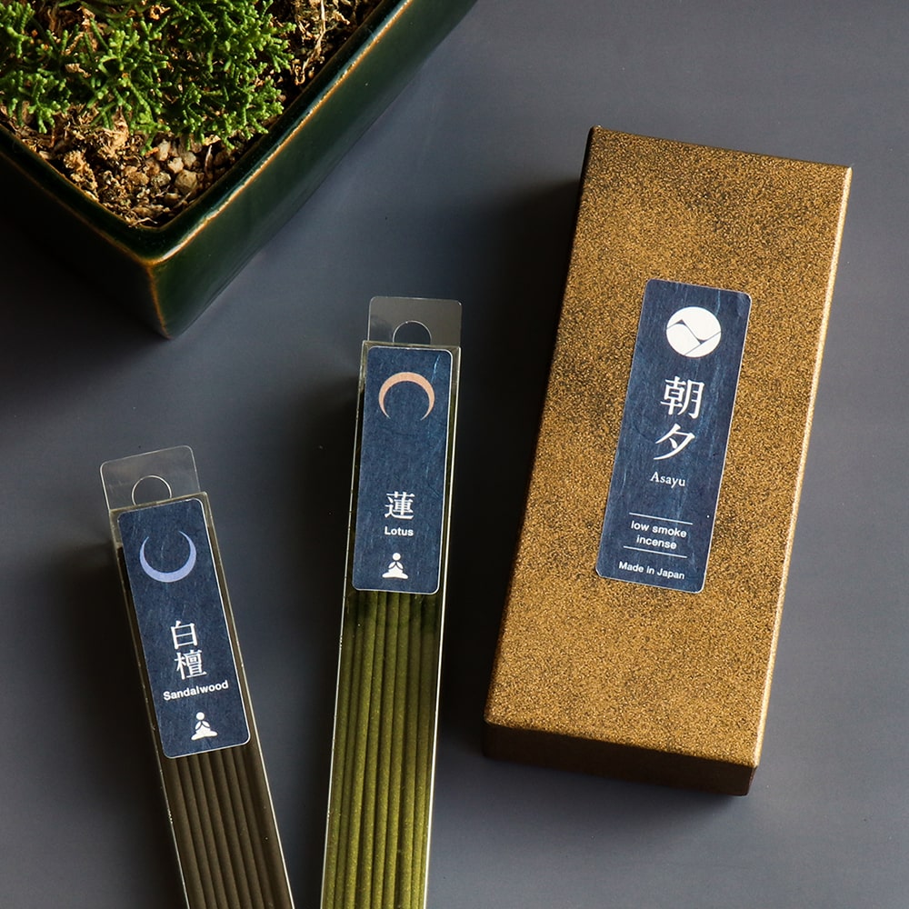 Asayu Japan Low Smoke Incense Sticks 40g Yoga Scent Set