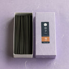 Plum Blossom Low Smoke Incense Sticks by Asayu Japan open box