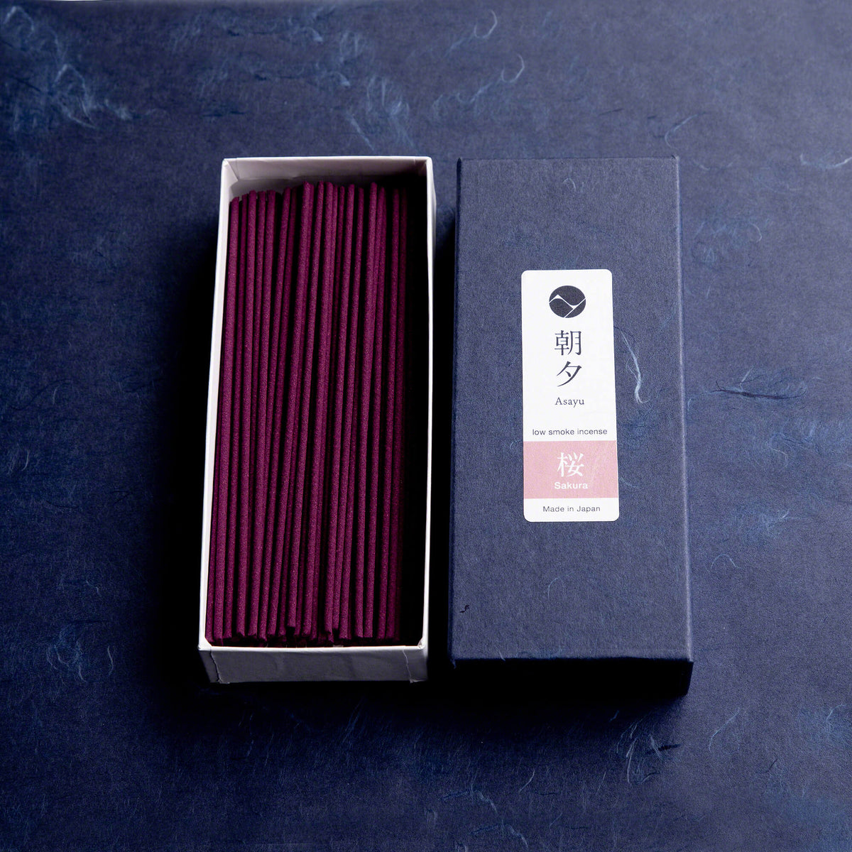 Sakura Cherry Blossom Low Smoke Incense Sticks by Asayu Japan open box