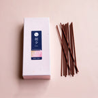 Box of Asayu Japan Premium Sakura Cherry Blossom and Sandalwood Low Smoke incense with sticks outside