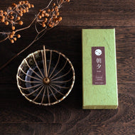 [ Free Shipping all over the US ]  100% Made in Japan Traditional Incense Gift Set  [ Forest Set (Hinoki Cypress & Cedar Wood)  + Green Lotus Incense Holder ]|| Japanese Incense Sticks || Incense holder and burner stand || Incense for Yoga and Meditation