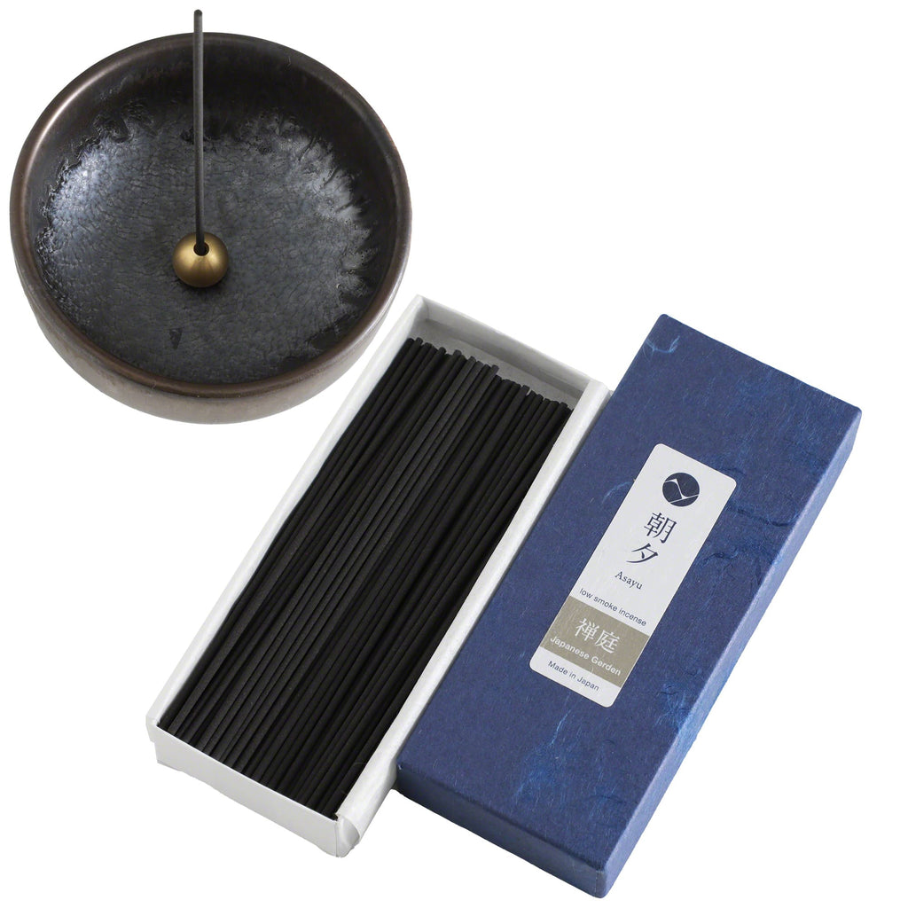[ Free Shipping all over the US ]  100% Made in Japan Low Smoke Incense Gift Set  [ Japanese Zen Garden Blend Incense Sticks  + Zen Incense Holder ] || Our low smoke incense set is manufactured in Awaji island, Japan's leading area in incense making with natural materials. Perfect for Yoga and Meditation.