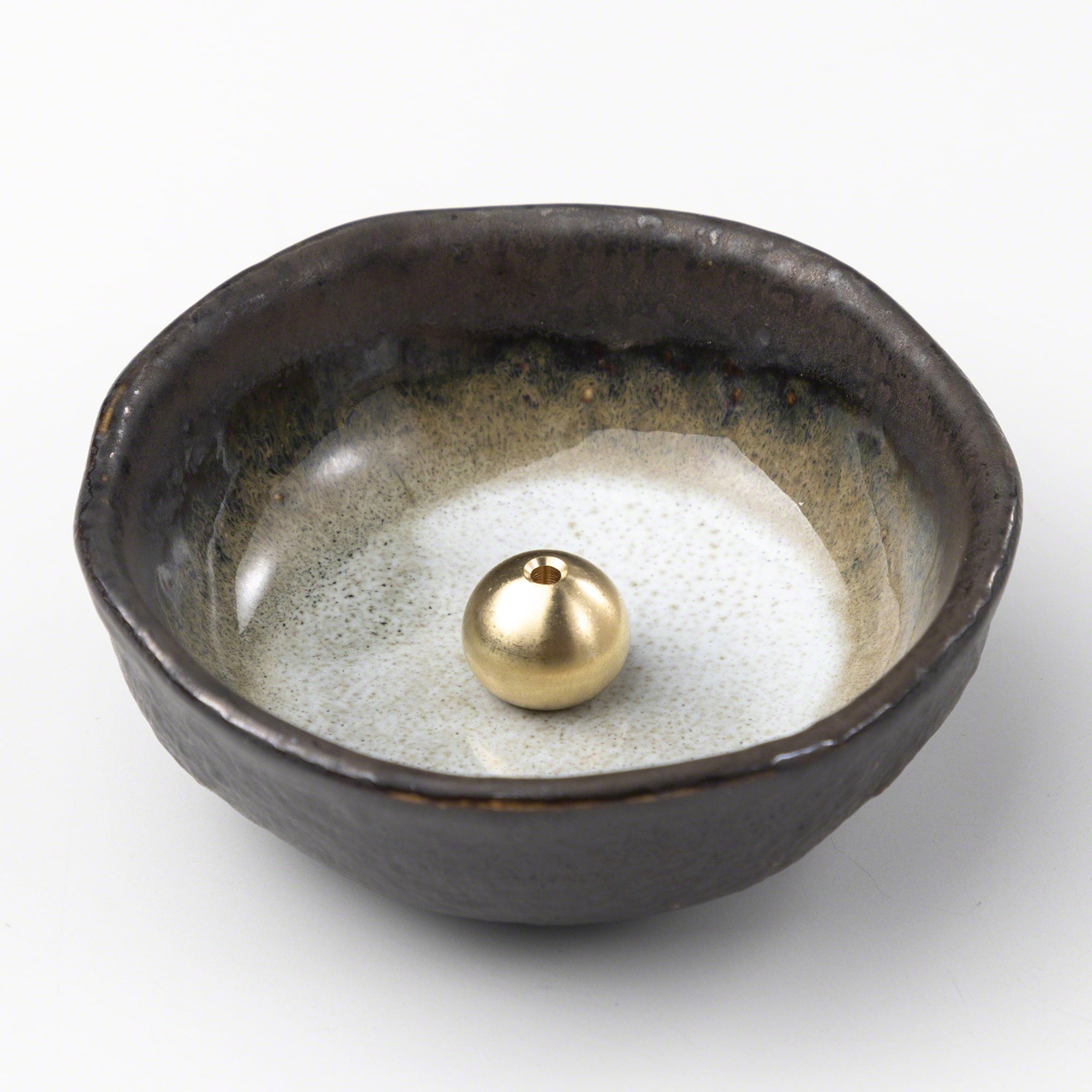 Small Zen Incense Glazed Ceramic Incense Holder || Asayu Japan